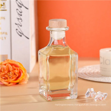 Reed Diffuser Bottle Packaging 100ml 250ml 300ml 375ml 500ml Flint Glass Square Shape Glass Bottle Diffuser 100 ml